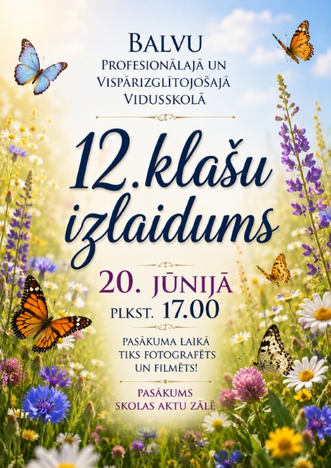 12.klases izlaiduma afiša