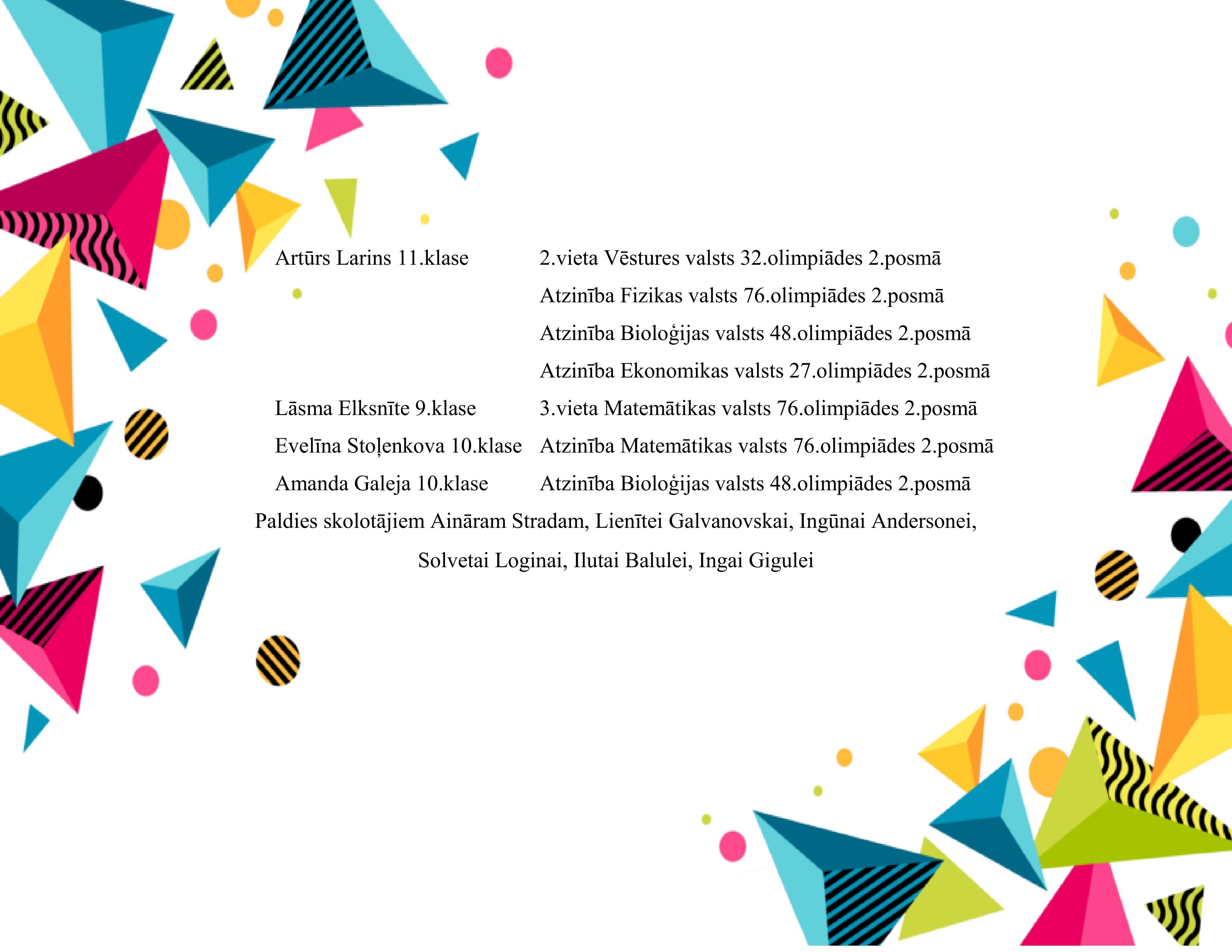 olimpiādes kopsavilkums