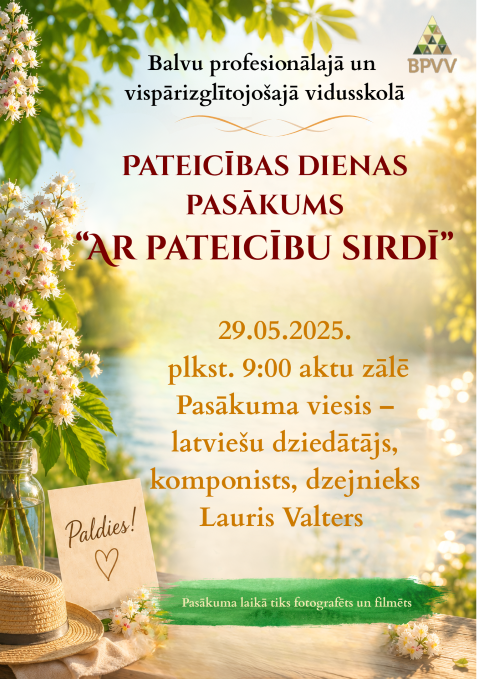 pateicības dienas afiša