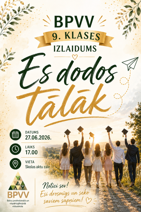9.klases izlaiduma afiša