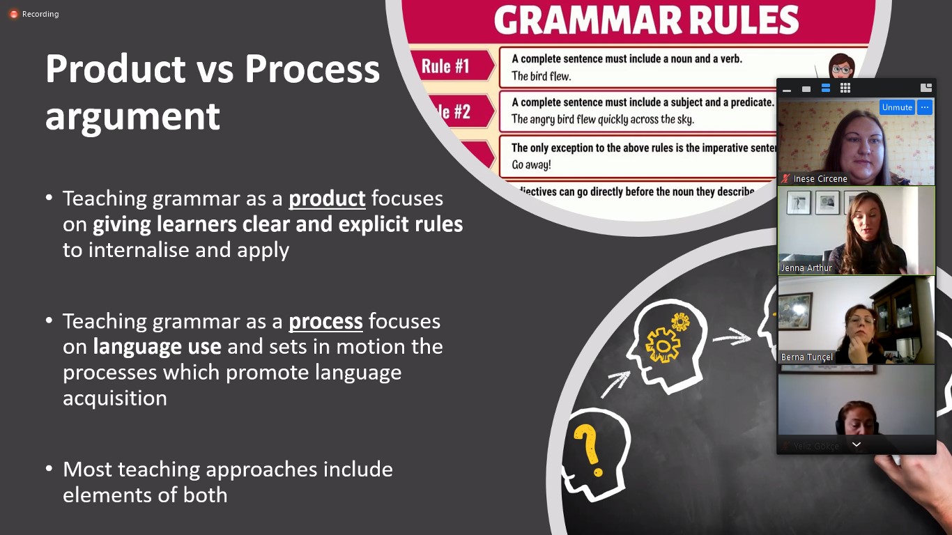 ekrānuzņēmums mācību process